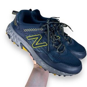Men’s New Balance 410 V6 Trail Running Shoes Blue Yellow Size 10.5